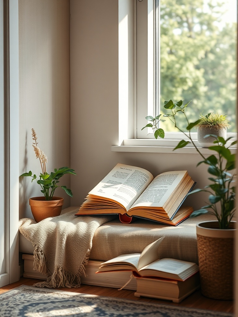 cozy reading nook