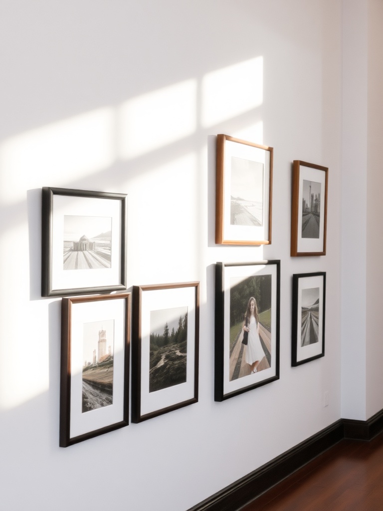 gallery wall with framed art