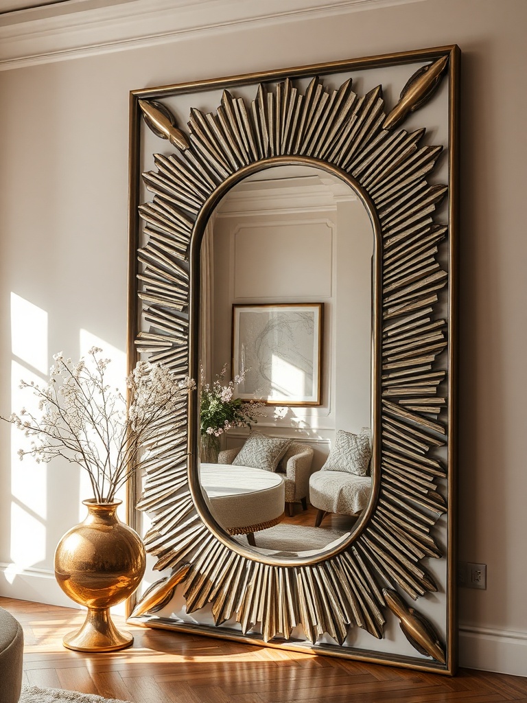 decorative mirror in a room