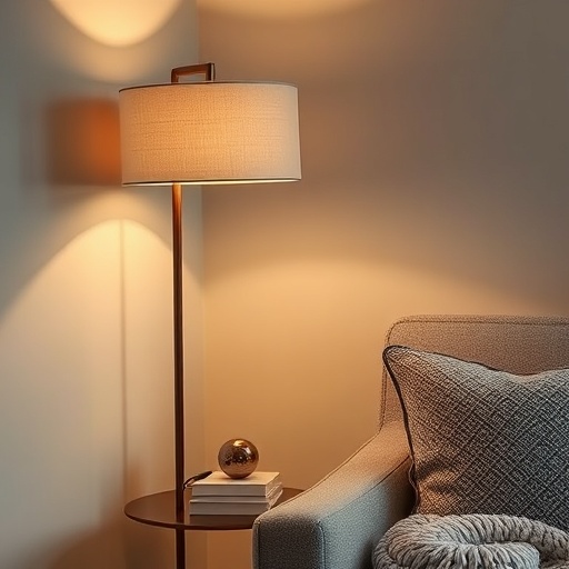 modern lamp in a cozy setting
