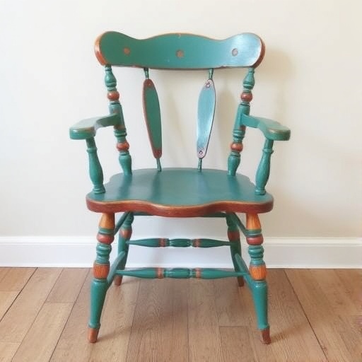 upcycled chair with modern design