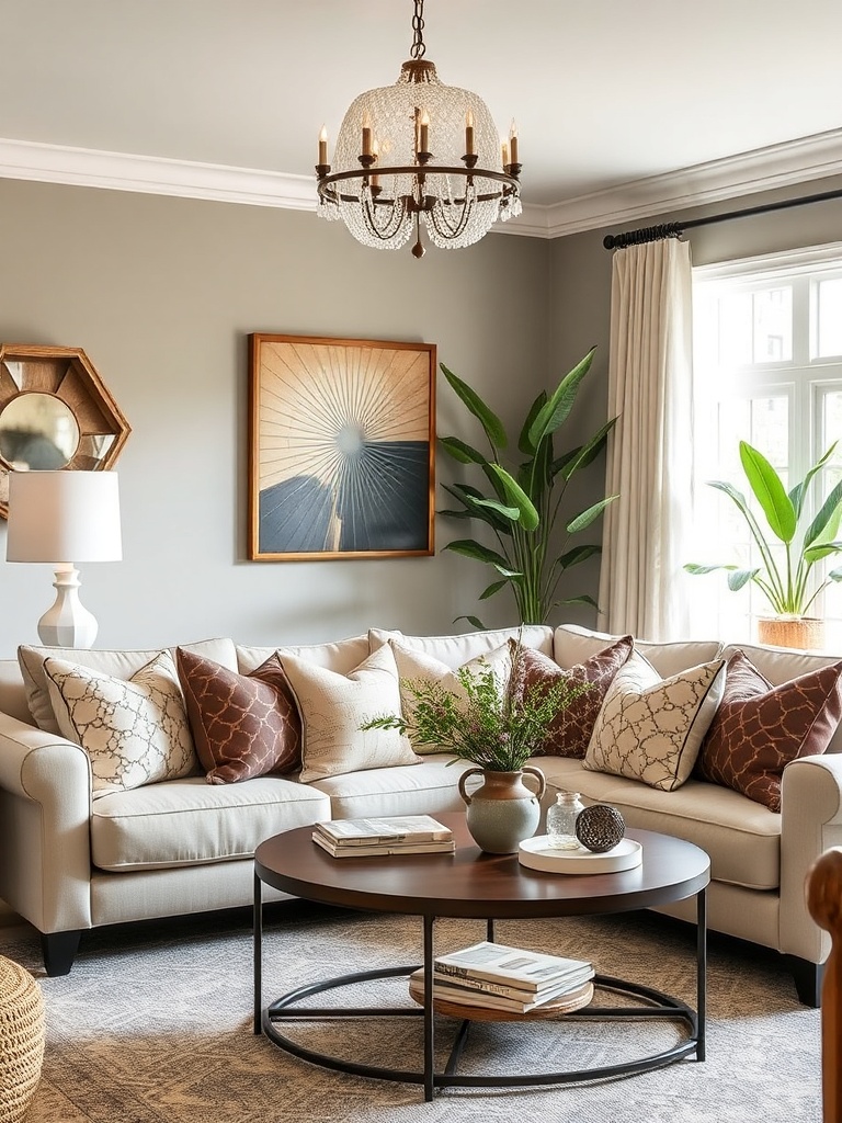 living room with accessories