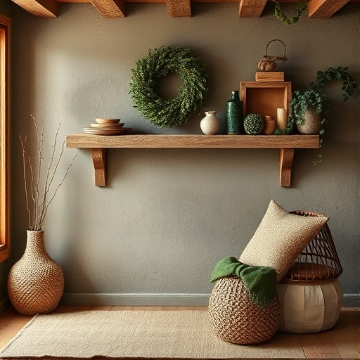 earthy tones in rustic decor