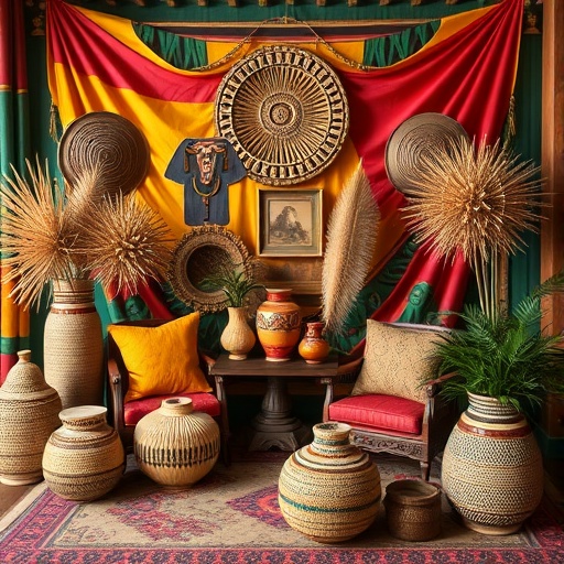 African decor with bold colors