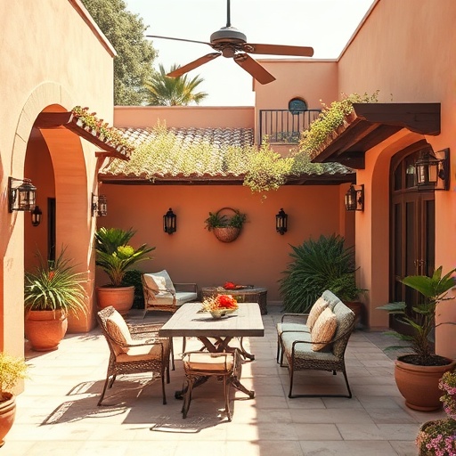 Mediterranean decor outdoor space