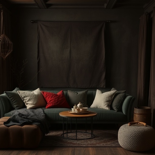 dark textiles and fabrics