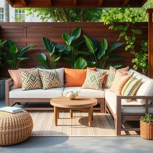 inviting outdoor seating area
