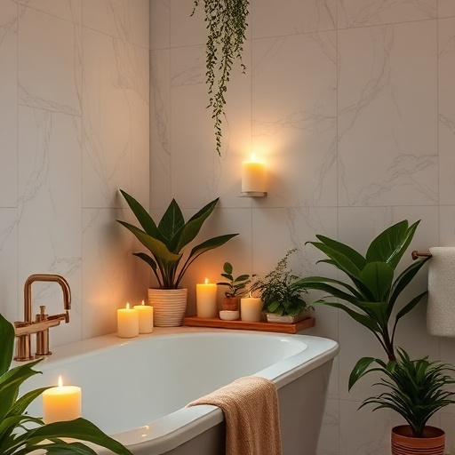 spa-like bathroom ambiance