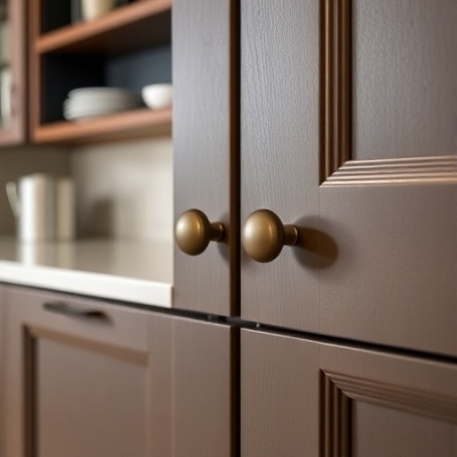 modern cabinet hardware enhancing kitchen aesthetics