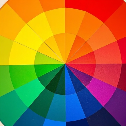 color wheel with primary and secondary colors