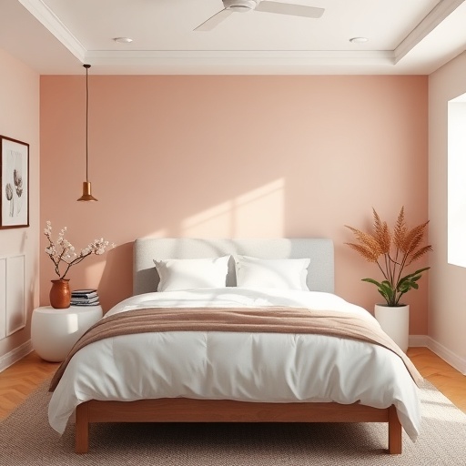bedroom with a harmonious color palette