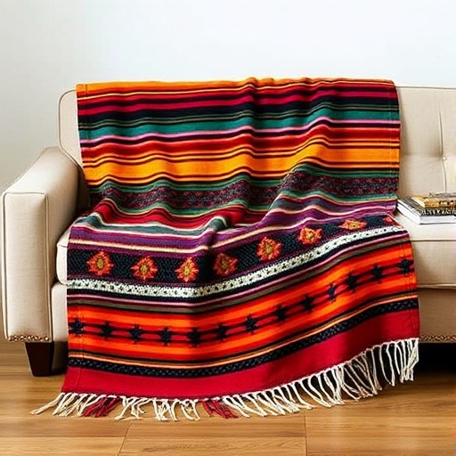traditional Mexican serape blanket