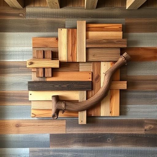 wall art from reclaimed wood