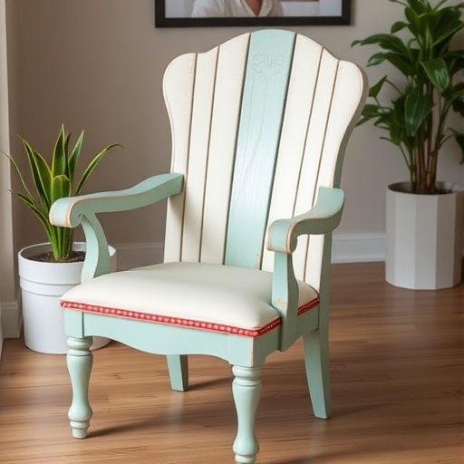 upcycled chair in modern setting