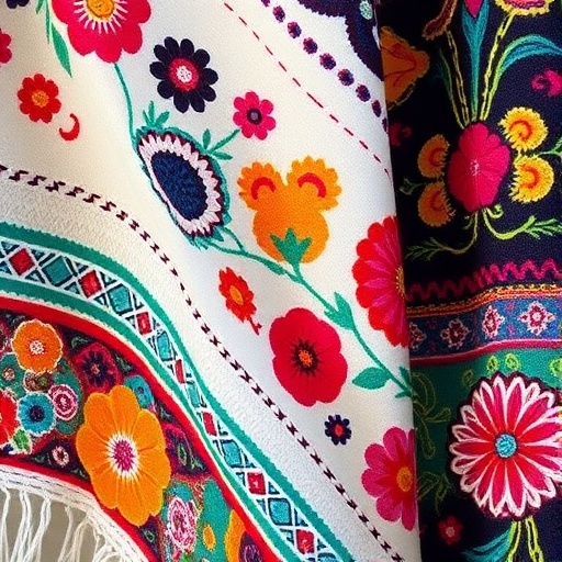 colorful serapes and embroidered textiles