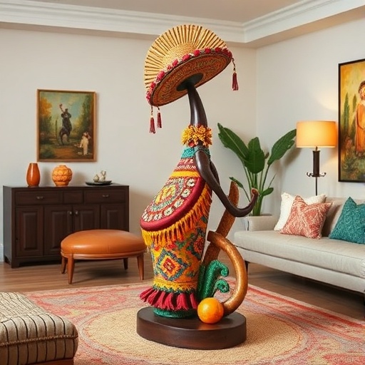 decorative sculpture inspired by Mexican culture
