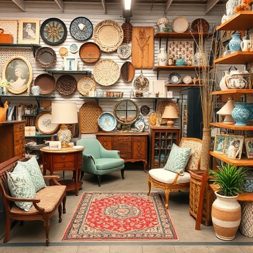 thrift store with home decor items