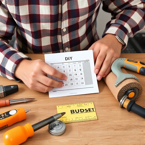 person budgeting for DIY projects