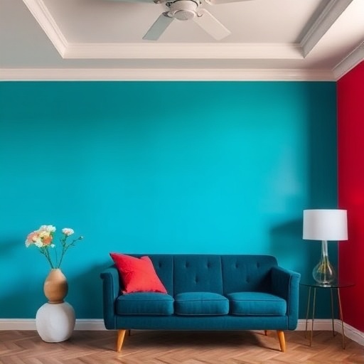 bold accent wall in a room