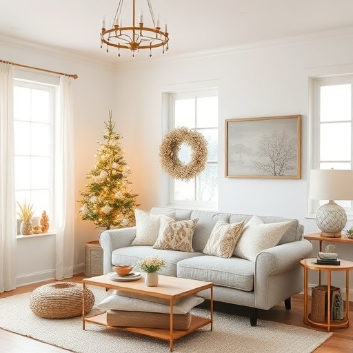 seasonal decor in a room