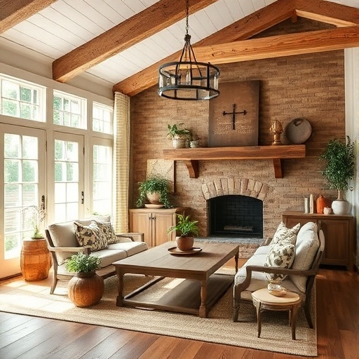 rustic farmhouse style interior