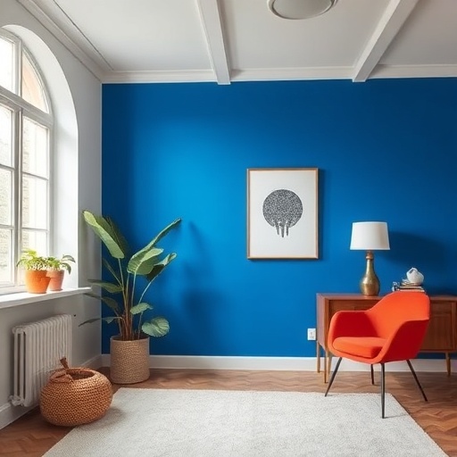 bold accent wall in a room