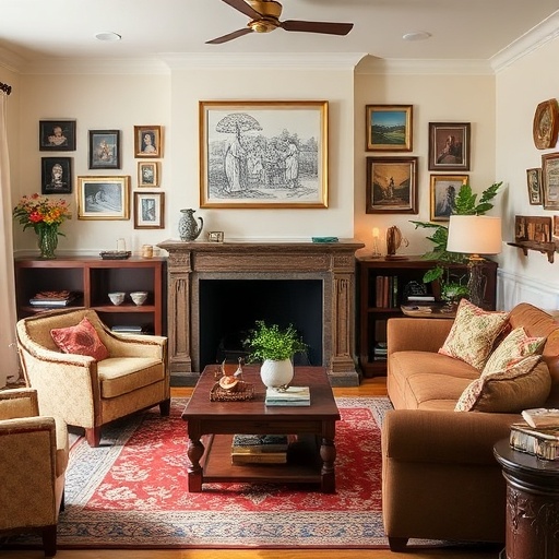 personalized decor in living room