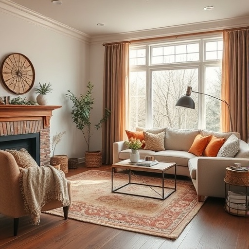 seasonal textiles in living room decor