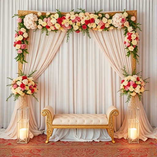 stunning Mehndi backdrop