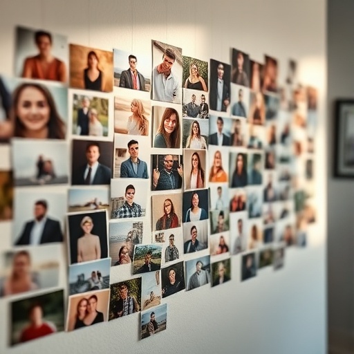 gallery wall with personal photos