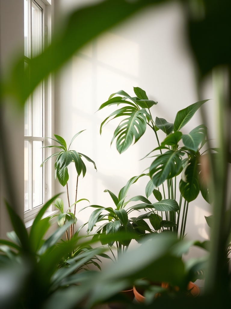 room with indoor plants