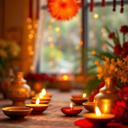 festive table decor for Diwali