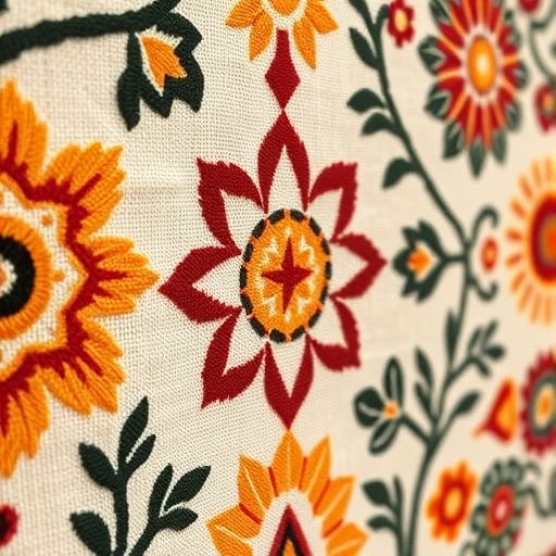 handmade wall art with cultural symbols