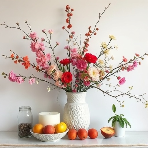 natural elements in home decor for Diwali