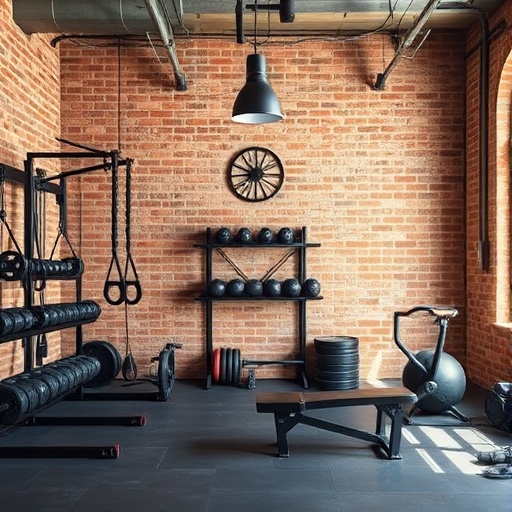 industrial chic home gym