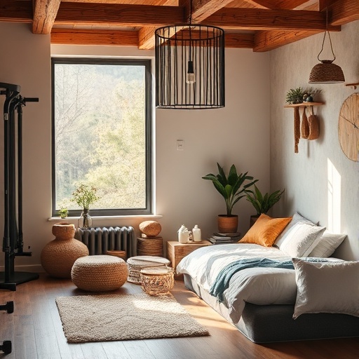 relaxation zone in home gym