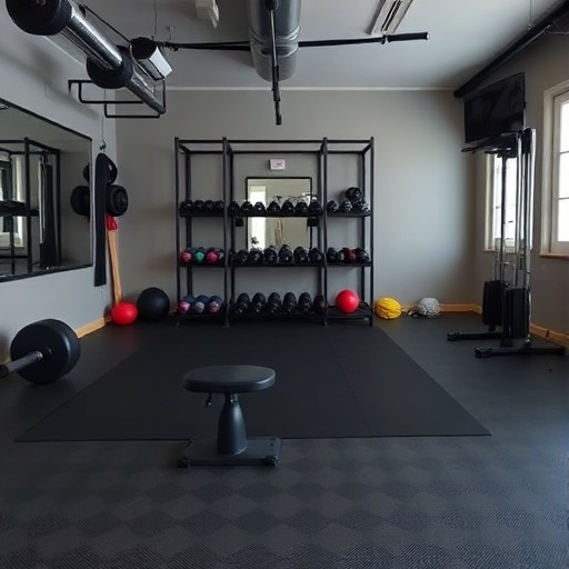 rubber flooring in home gym
