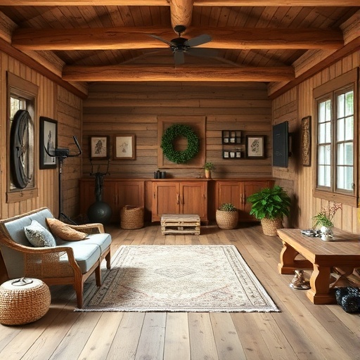 rustic farmhouse home gym