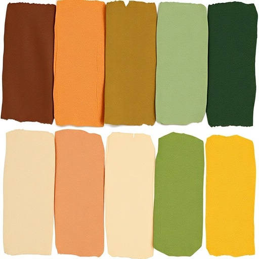 earthy color palette swatches
