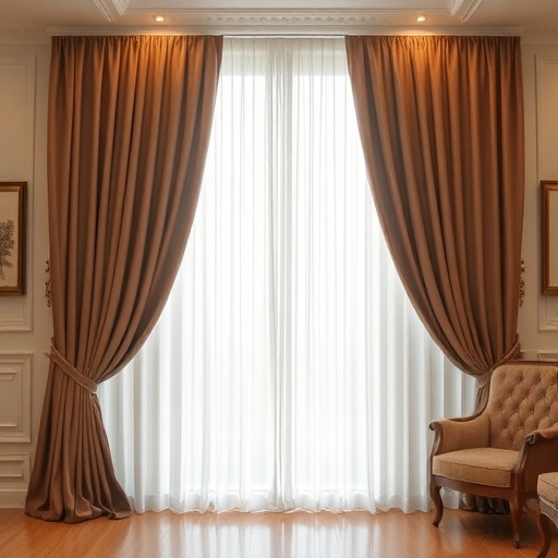 luxurious curtains in a room