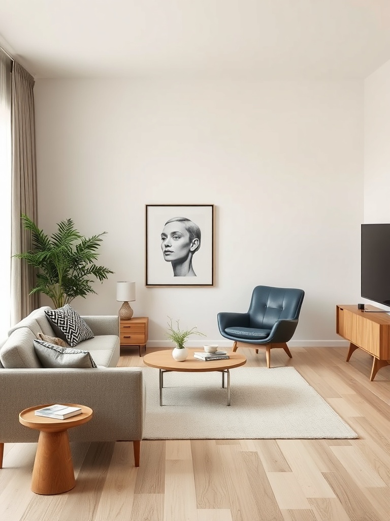 minimalist room with functional furniture