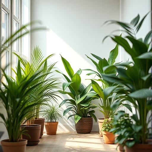 room with indoor plants