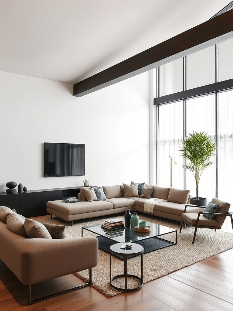 modern living room with minimalist decor