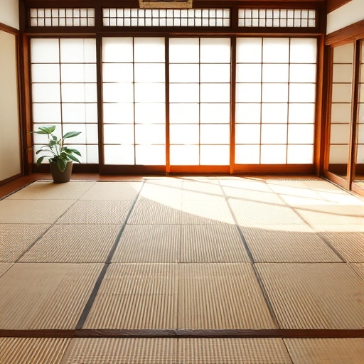 Tatami mats in a Japanese home