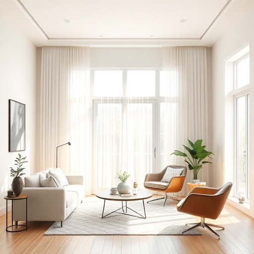 natural light in living room
