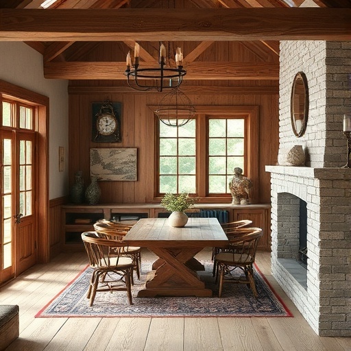 natural materials in farmhouse design