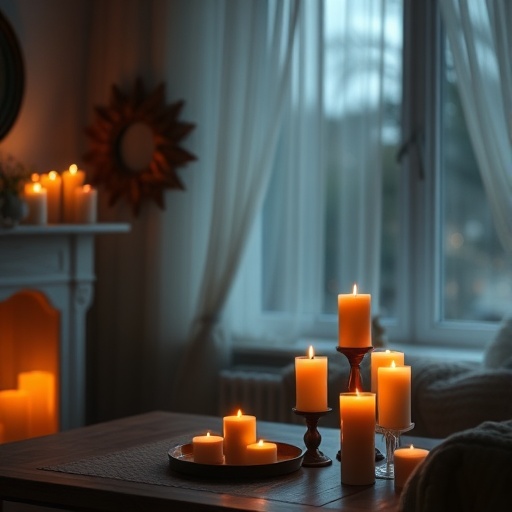 soft candle lighting