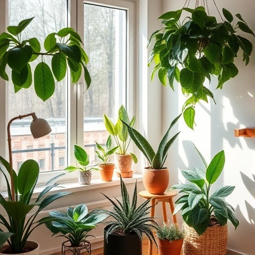 indoor plants adding greenery