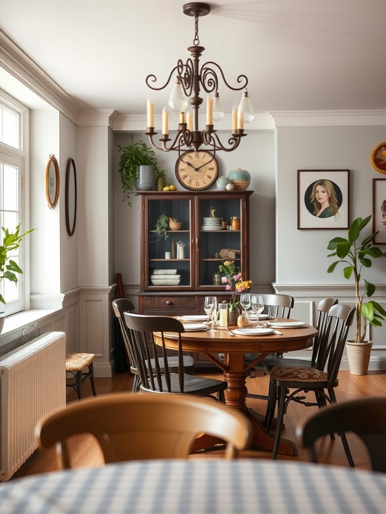 Eclectic dining table