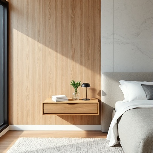 Floating nightstand